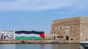 Μια σημαία για τον Παλαιστινιακό λαό στον Κούλε!