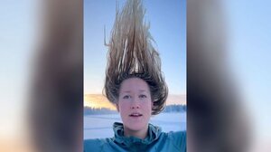 Μαλλιά κόκαλο σε θερμοκρασία -30!