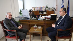 Συνάντηση Καλοκαιρινού με τον Πρέσβη της Διπλωματικής Αρχής της Παλαιστίνης