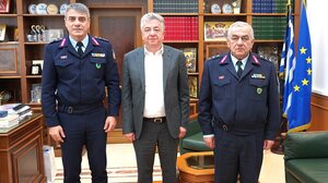 Στον Περιφερειάρχη η ηγεσία της ΕΛ.ΑΣ στην Κρήτη