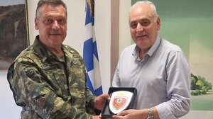 Συνάντηση του Παύλου Μπαριτάκη με τον Ταξίαρχο Κωνσταντίνο Σπανουδάκη