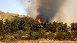 Μεγάλη φωτιά στη Τζιά - Εκκενώνονται οι οικισμοί Καστελλάκια και Κούνδουρο