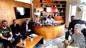 Ο Μποκέας συναντήθηκε με τη νέα διοίκηση του Εμπορικού Συλλόγου Αγίας Πελαγίας