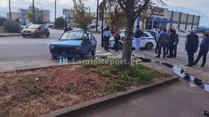 Τροχαίο στη Λαμία: 73χρονος παραβίασε STOP σε διασταύρωση