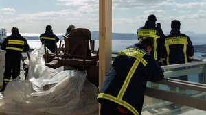 Ταξίδι μέσα στη νύχτα, για Σαντορίνη, στελεχών της Πυροσβεστικής από το Ηράκλειο