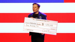 Ο Μασκ προσέφερε δύο επιταγές του 1 εκατ. δολαρίων σε ψηφοφόρους για να υποστηρίξουν τον συντηρητικό υποψήφιο στο Ουισκόνσιν