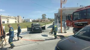 Λαμπάδιασε όχημα στα Χανιά