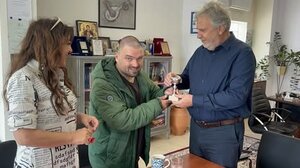 Συνάντηση του Δημάρχου Σητείας με τον Μιχάλη Λεμονή