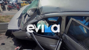 Σοβαρό τροχαίο στη Χαλκίδα - Στο νοσοκομείο μητέρα και η ανήλικη κόρη της