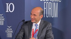 O Γενικός Διευθυντής της Eurobank, Επικεφαλής Structured Finance, Σπύρος Βενετσιάνος στο Delphi Forum