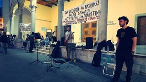 Ηράκλειο: Αντιπολεμική διαμαρτυρία μετά μουσικής 