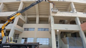 Σε πλήρη εξέλιξη οι εργασίες στο Παγκρήτιο ενόψει των φιλικών της Εθνικής τον Ιούνιο