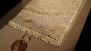 Το αυθεντικό αντίτυπο της Magna Carta του Harvard, ένα από τα τελευταία επτά που φέρουν την σφραγίδα του Εδουάρδου Α'