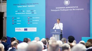 Στην υπογραφή της σύμβασης κατασκευής του τμήματος Ηράκλειο - Χανιά του ΒΟΑΚ ο Δήμαρχος Ιεράπετρας