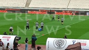 Η τελευταία προπόνηση του ΟΦΗ στο ΟΑΚΑ, πριν από τον τελικό