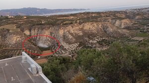 Κρήτη: Κατολισθήσεις από τον σεισμό - Δείτε φωτογραφίες