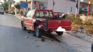 Βρήκε το αγροτικό του τρακαρισμένο