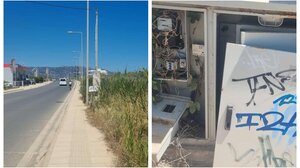 Ο ανύπαρκτος φωτισμός και η εστία κινδύνου κοντά στο Παγκρήτιο