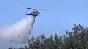 Σε ύφεση η δασική πυρκαγιά στην Ιεράπετρα: Ήχησε το 112 - Επιχείρησαν ελικόπτερα 