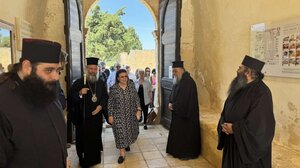 Στη Μονή Αρκαδίου η Υπουργός Πολιτισμού