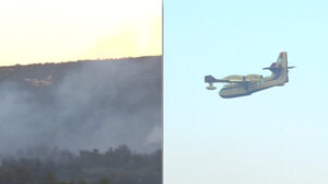 Φωτιά – Ωρωπός: Ξεκίνησαν πάλι να επιχειρούν τα εναέρια μέσα – Ολονύχτια η μάχη με τις φλόγες