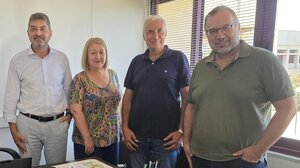 Στις εγκαταστάσεις του ΕΛΚΕΘΕ και στο Ενυδρείο Κρήτης ο Ν. Κονταράκης