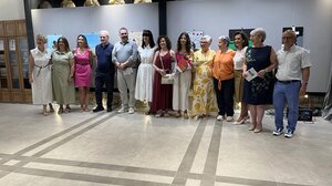 Στα εγκαίνια της έκθεσης «ΕΥ ΖΩγραφίζοντας» ο Αλέξης Καλοκαιρινός - Βίντεο