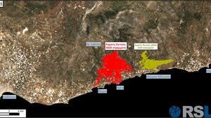Φωτιά στην Ιεράπετρα: Η μεγάλη καταστροφή όπως την είδε ο δορυφόρος
