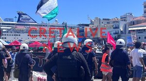 Λασίθι: Στον Άγιο Νικόλαο το κρουαζιερόπλοιο "Crown Iris" – Αντεγκλήσεις και προσαγωγές! (βίντεο & φωτογραφίες)