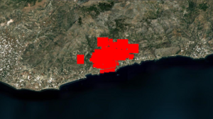 Η φωτιά στην Ιεράπετρα έτσι όπως καταγράφηκε στα δορυφορικά συστήματα FIRMS της NASA