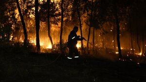  Υπό μερικό έλεγχο η πυρκαγιά στη Χωριστή Δράμας