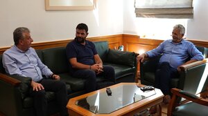 Συνάντηση Περιφερειάρχη Κρήτης με τον Δήμαρχο Οροπεδίου Λασιθίου