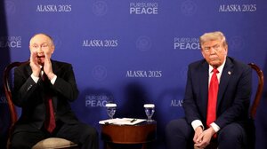 Συνάντηση στην Αλάσκα: Τι «φώναξε» ο Πούτιν στους δημοσιογράφους;