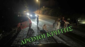 Σφοδρή σύγκρουση αυτοκινήτων στο Ακρωτήρι Χανίων