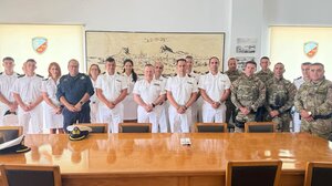 Που πήγε και ποιούς είδε κατά την παραμονή του Κρήτη ο Αρχηγός του Λιμενικού Σώματος - Φωτογραφίες