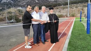 Εγκαινιάστηκε το ανακαινισμένο Δημοτικό Στάδιο Φουρφουρά «Μ. Μαράκης» από τον Περιφερειάρχη και τον Δήμαρχο Αμαρίου