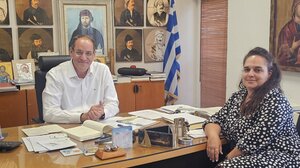 Η Αριστέα Ξυλούρη αναλαμβάνει Γενική Γραμματέας του Δήμου Ανωγείων