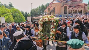 Στην Παναγία Σουμελά για το πολυαρχιερατικό συλλείτουργο, ο Μητροπολίτης Ρεθύμνης