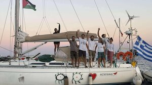 Global Sumud Flotilla: στο ταξίδι για τη Γάζα τα πέντε πλοία που απέπλευσαν από το Λασίθι