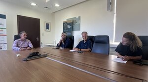 Μαμουλάκης στο ΕΛΜΕΠΑ: Συνάντηση με τον Πρύτανη Νίκο Κατσαράκη και καθηγητές του Πανεπιστημίου