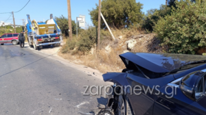 Χανιά: Τροχαίο στον δρόμο του αεροδρομίου - Φορτηγό συγκρούστηκε με ταξί