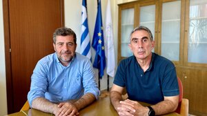 Σε άριστο κλίμα η συνάντηση του Αντιπεριφερειάρχη Λασιθίου με τον Πρύτανη του ΕΛΜΕΠΑ