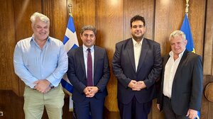 Με τον ΥΠΕΣ, Θ. Λιβάνιο, ο Δήμαρχος Φαιστού για λειψυδρία και αναπλάσεις