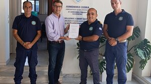 Στο Λιμενικό τμήμα Ελούντας αντιπροσωπεία των ξενοδόχων Λασιθίου