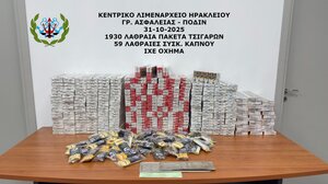 Καταδίωξη και κατάσχεση λαθραίων καπνικών στο Ηράκλειο - Αναζητείται 38χρονος αλλοδαπός