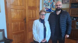 Επίσκεψη του πρωταθλητή Ελλάδος στη Σκοποβολή στην Αντιπεριφερειάρχη Ρεθύμνης Μαρία Λιονή