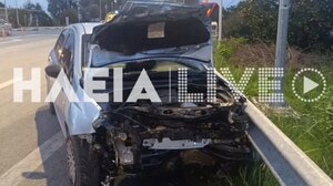 Τρεις τραυματίες σε τροχαίο στην Πύργου-Πατρών