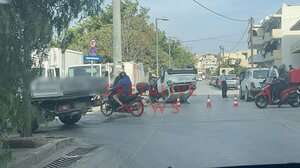 Απίστευτο τροχαίο μέσα στο Ηράκλειο, από τύχη δεν είχαμε θύματα!