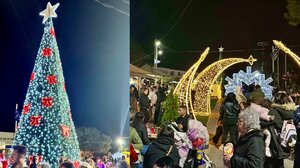 Δήμος Χερσονήσου: Φωταγωγήθηκε το Χριστουγεννιάτικο Δέντρο στο Παραμυθοχωριό του Αϊ Βασίλη