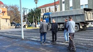 Ρέθυμνο: Αυτοψία Μαρινάκη στο έργο ανάπλασης γηπέδων της Πλατείας Τεσσάρων Μαρτύρων